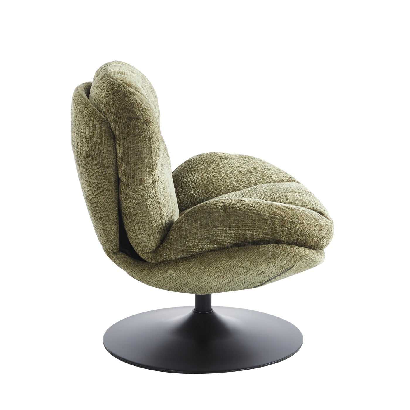 Ceres - Fauteuil Rotatif 1 Place - Tissu Vert