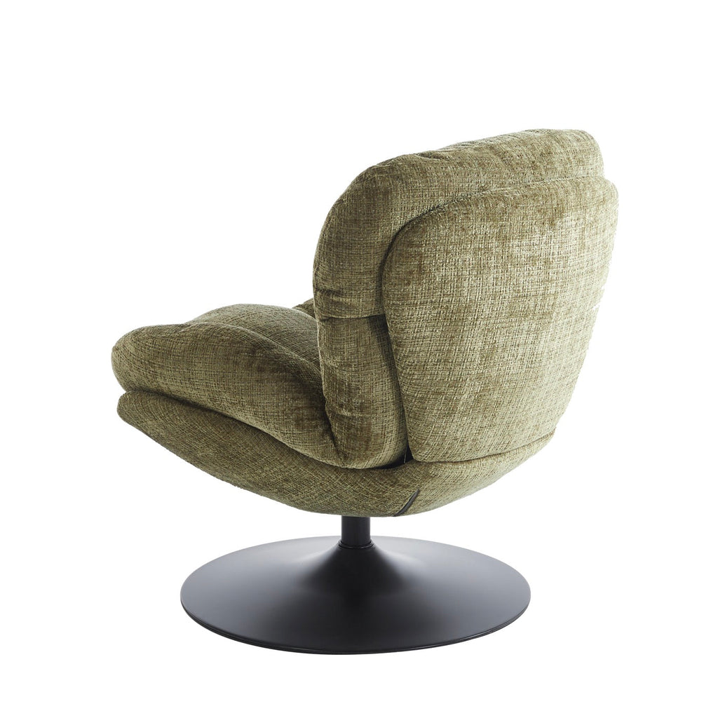 Ceres - Fauteuil Rotatif 1 Place - Tissu Vert