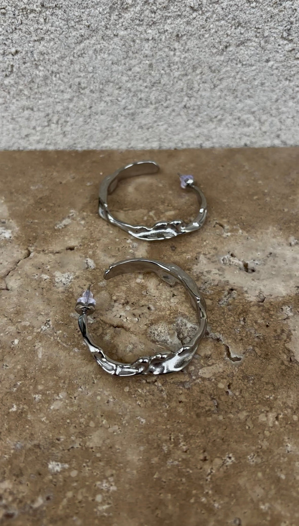 Boucles D'Oreilles Melted Hoops