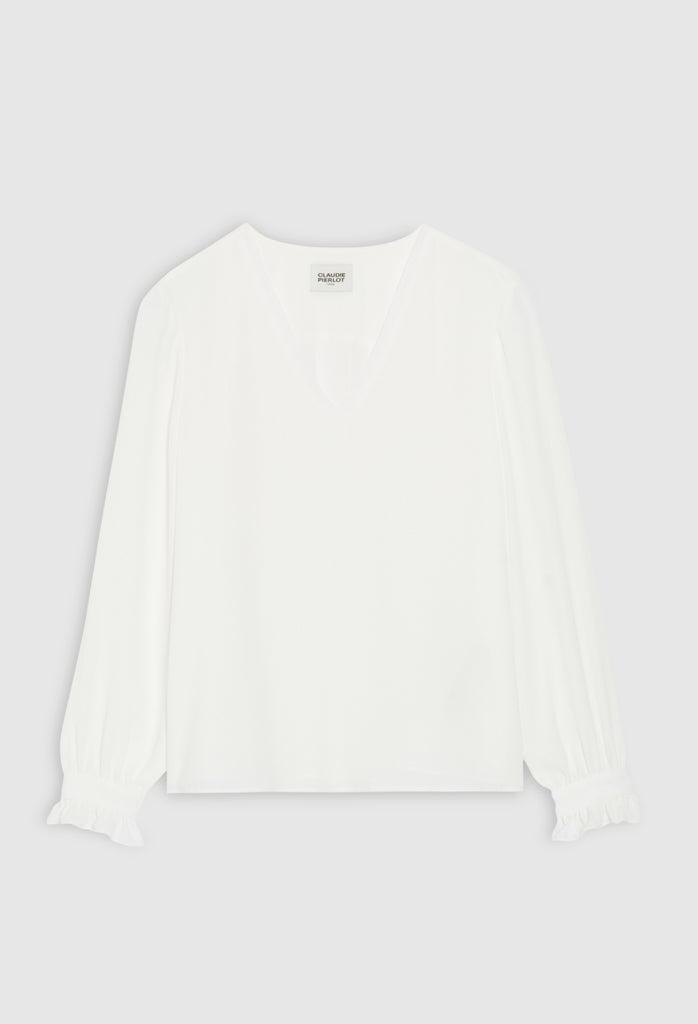 Claudie Pierlot - Blouse Bretzel Bis - Ecru