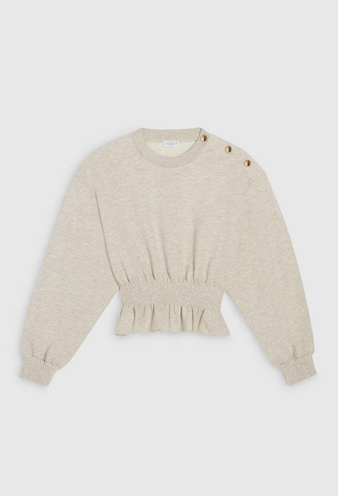 Claudie Pierlot - Sweatshirt Tomijy - Ecru