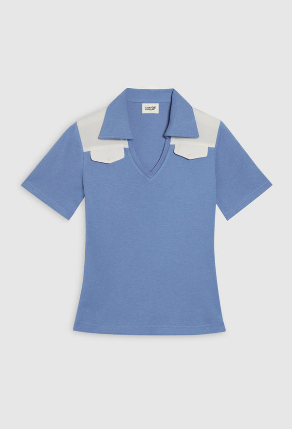 Claudie Pierlot - T-Shirt Tavi - Bleu