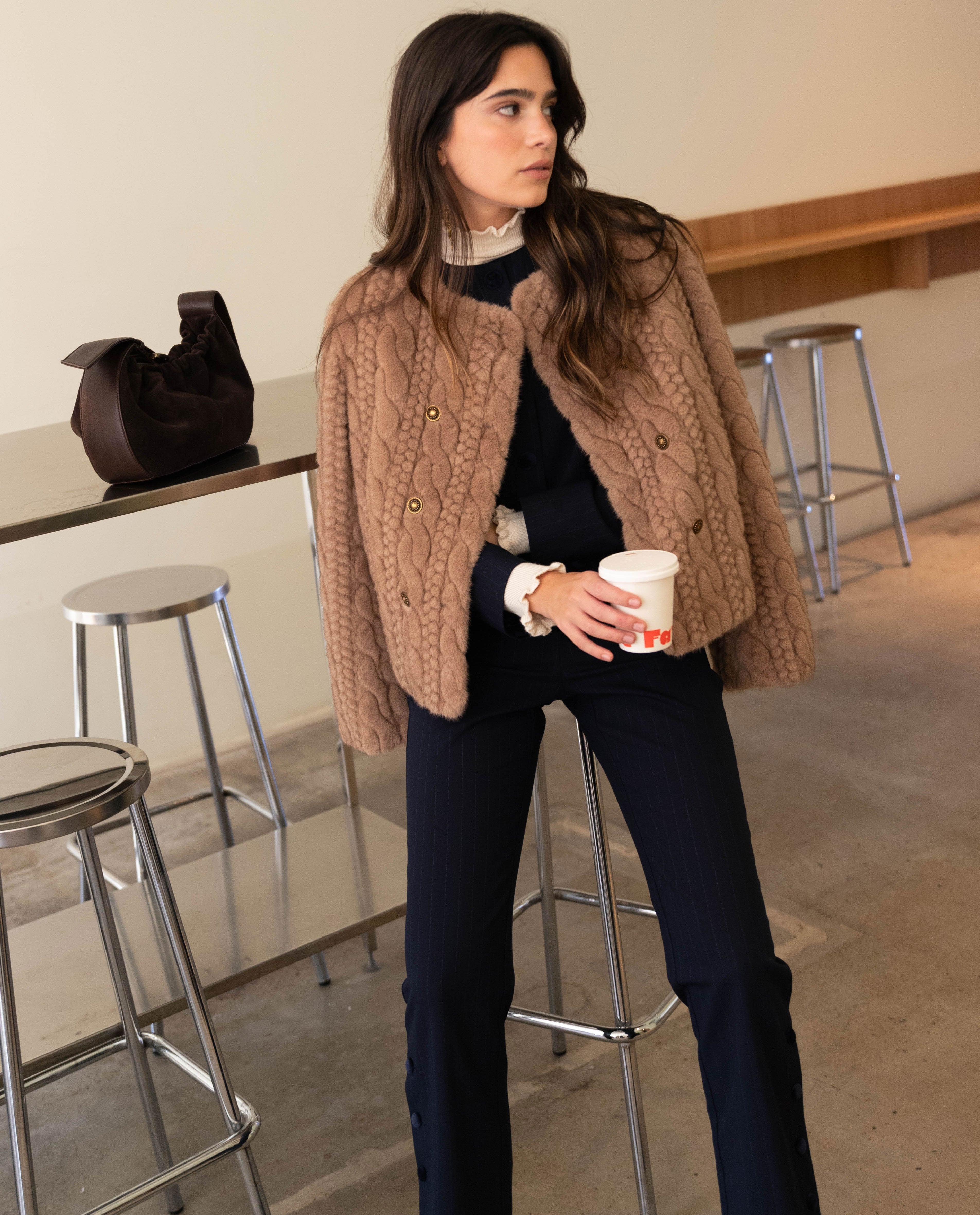 Veste Just Enough - Marron