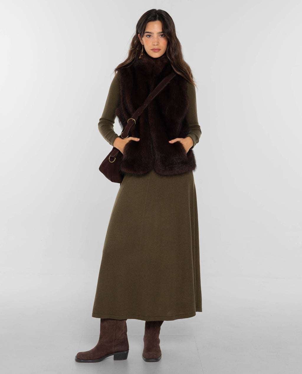 Gilet One Way - Marron