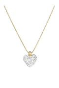 Collier "Coeur De Crystal" Or Jaune 375/1000 Et Zirconium