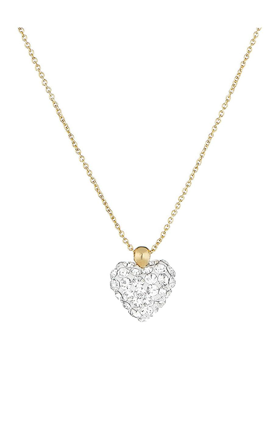 Collier "Coeur De Crystal" Or Jaune 375/1000 Et Zirconium