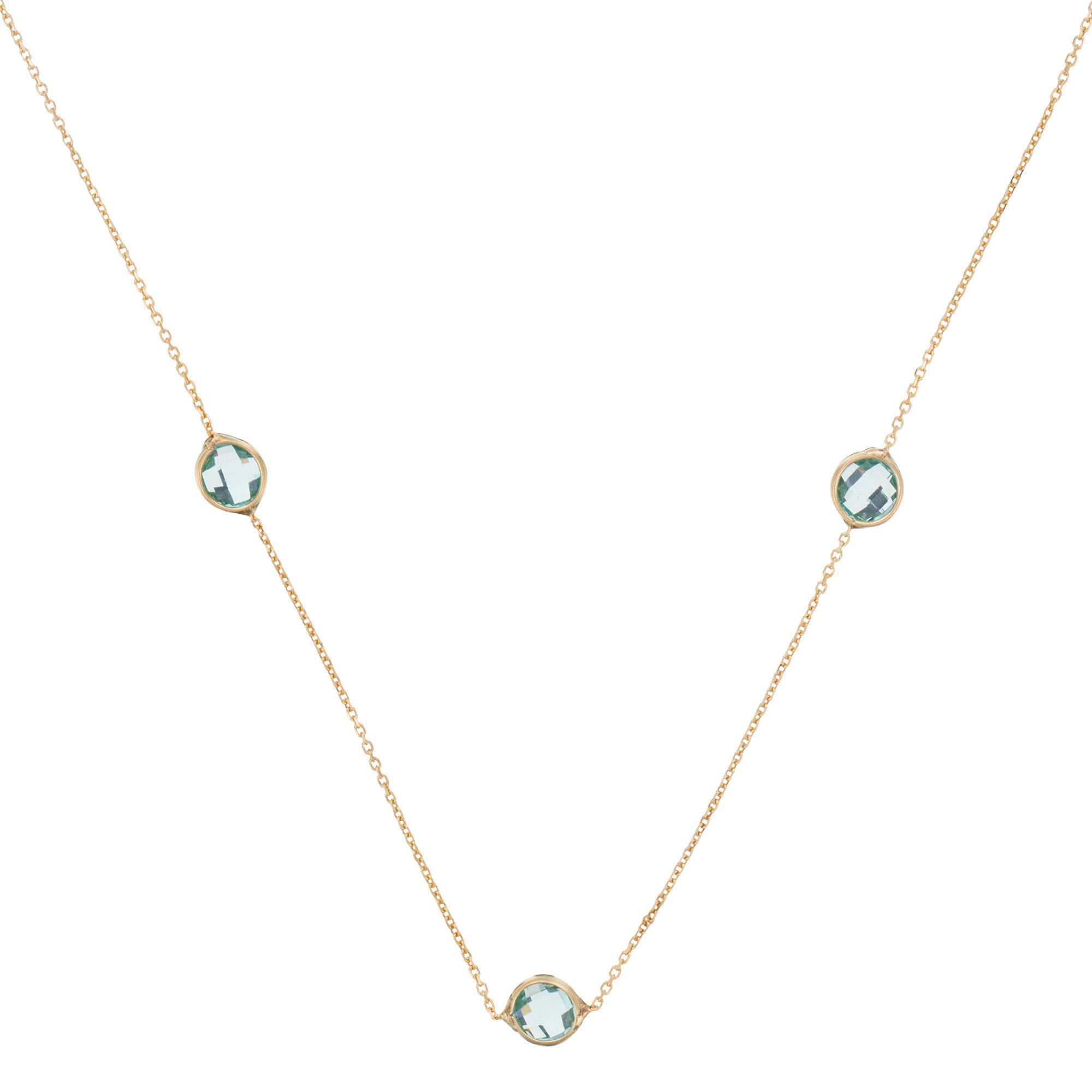 Collier Or & Topaze