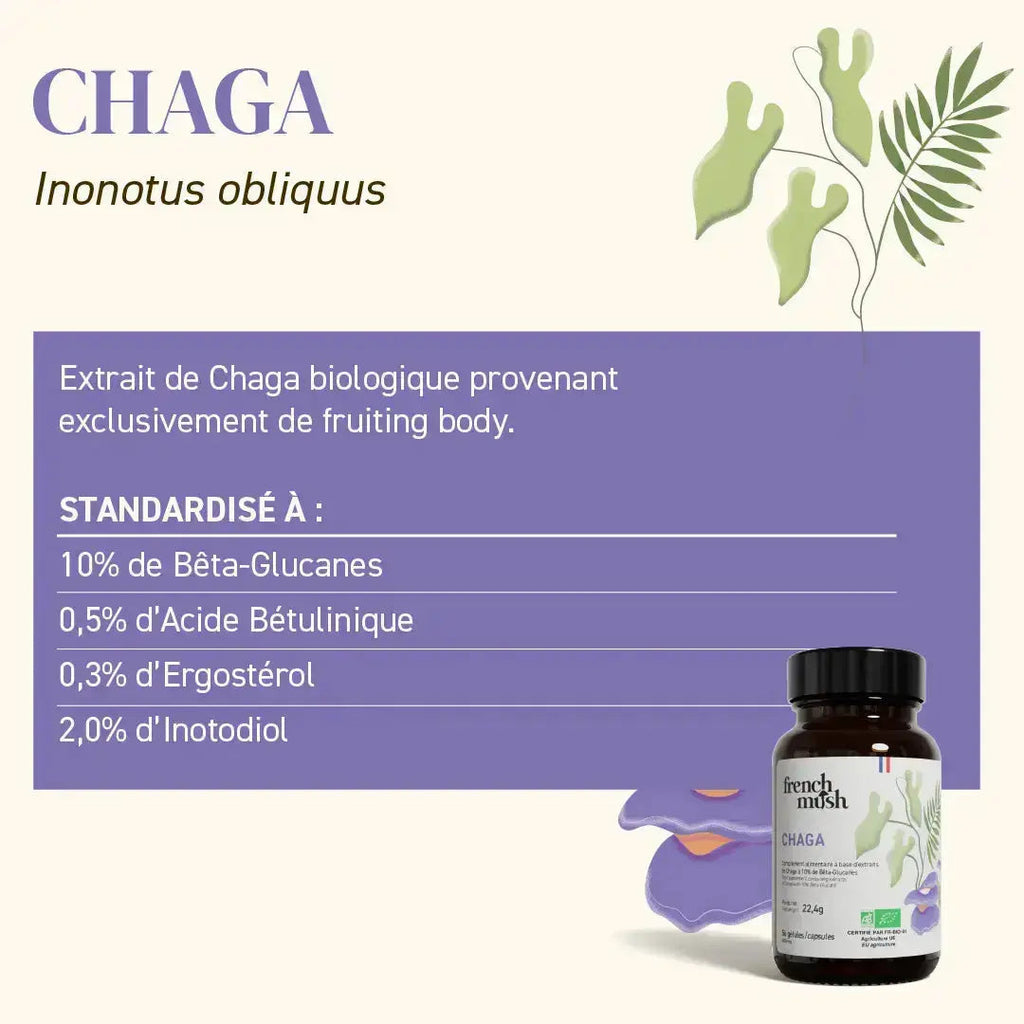 French Mush compléments alimentaires à base d'extraits de champignons médicinaux biologiques fabriqués en France Pack équilibre hormonal gélules Bio - gélules -