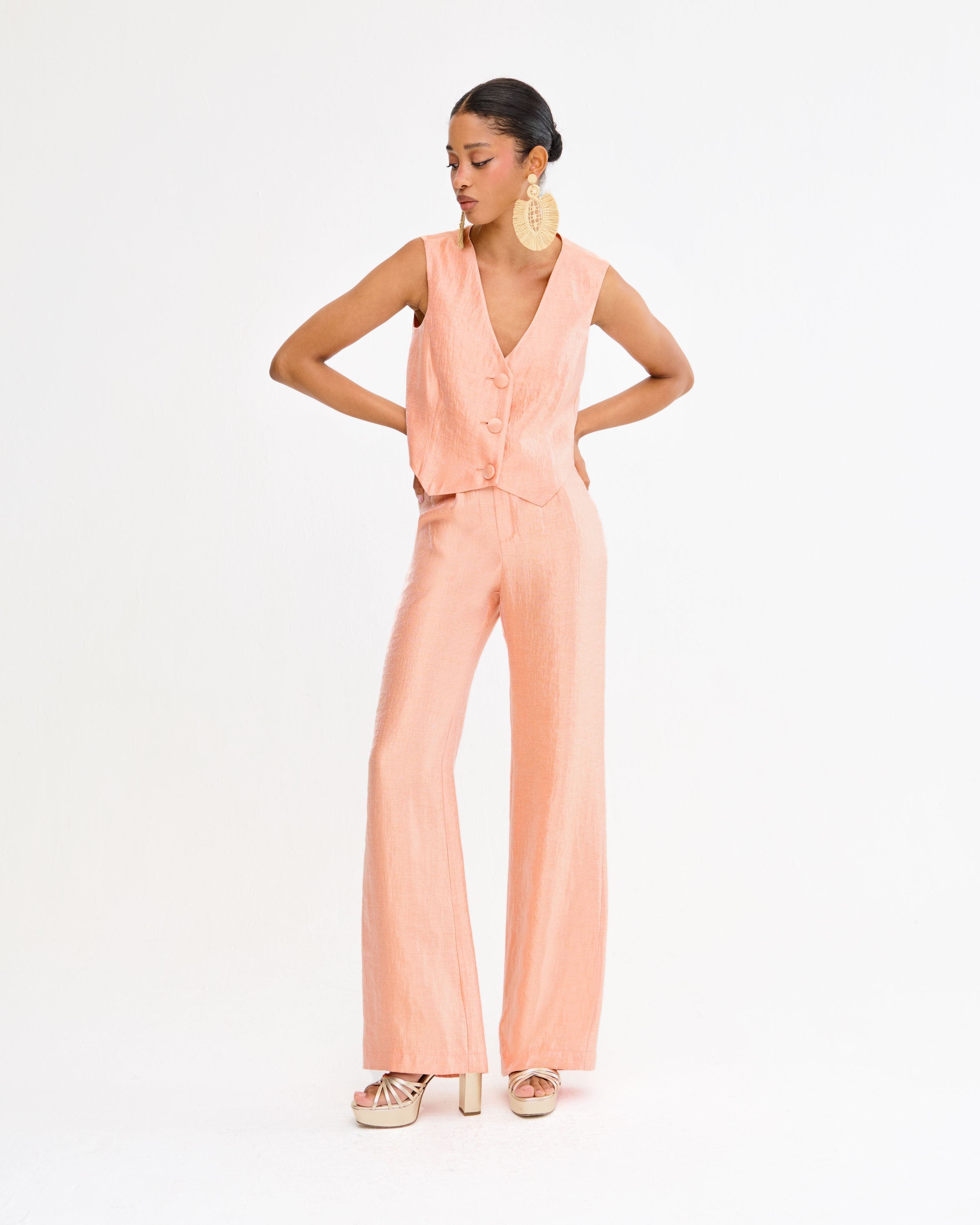 Pantalon Estoril Melocotón
