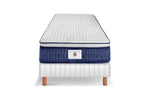 Chantilly - Ensemble Matelas + Sommier - Blanc/ Bleu