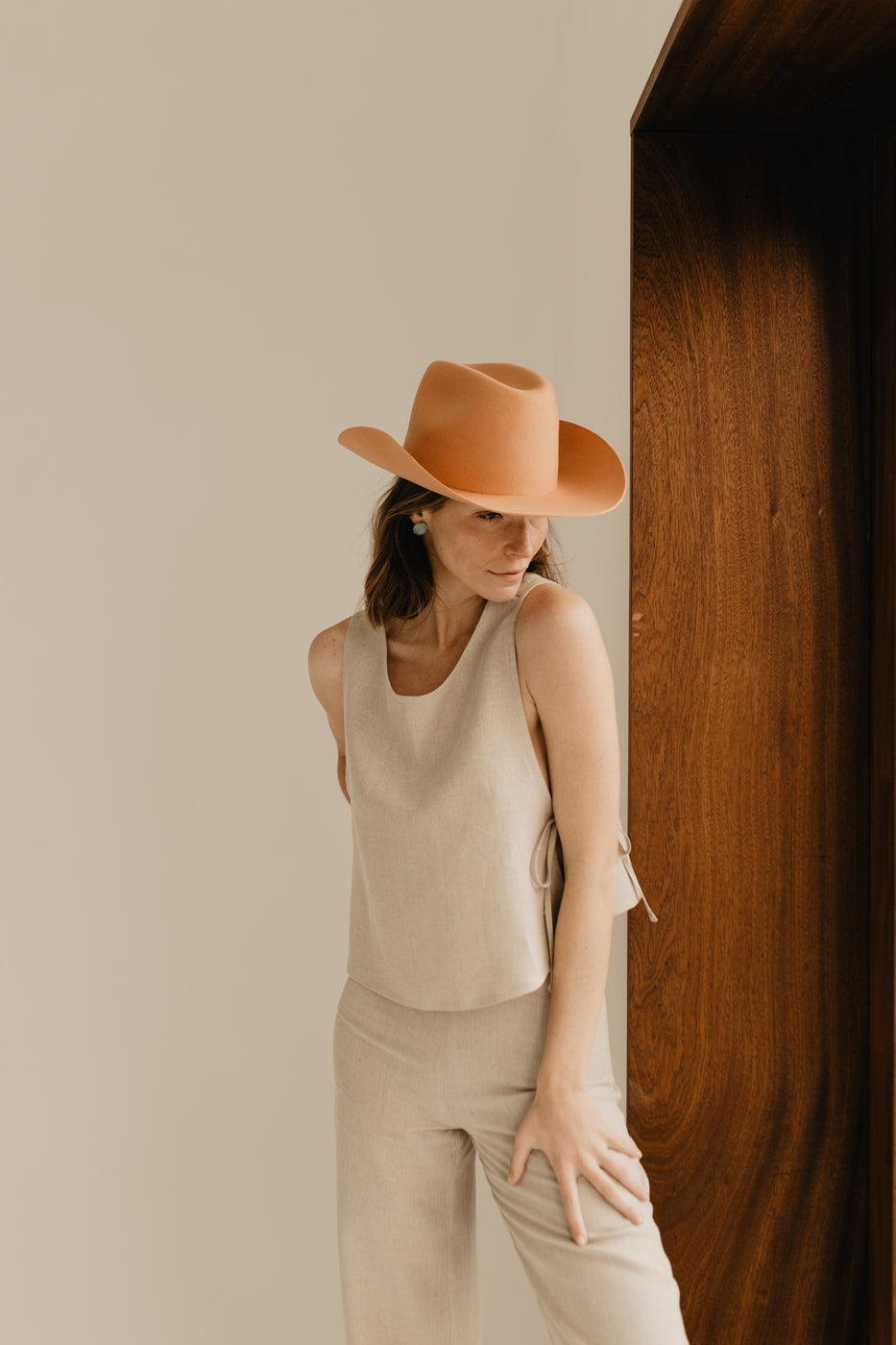 Chapeau Feutre Palermo - Apricot