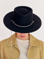 Chapeau Feutre Ulysse Silver - Black