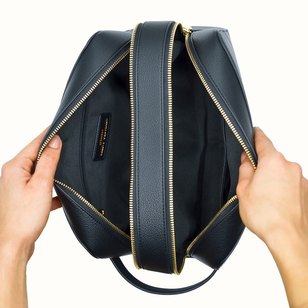 Grande Trousse De Voyage Double Compartiment - Chatel - Noir