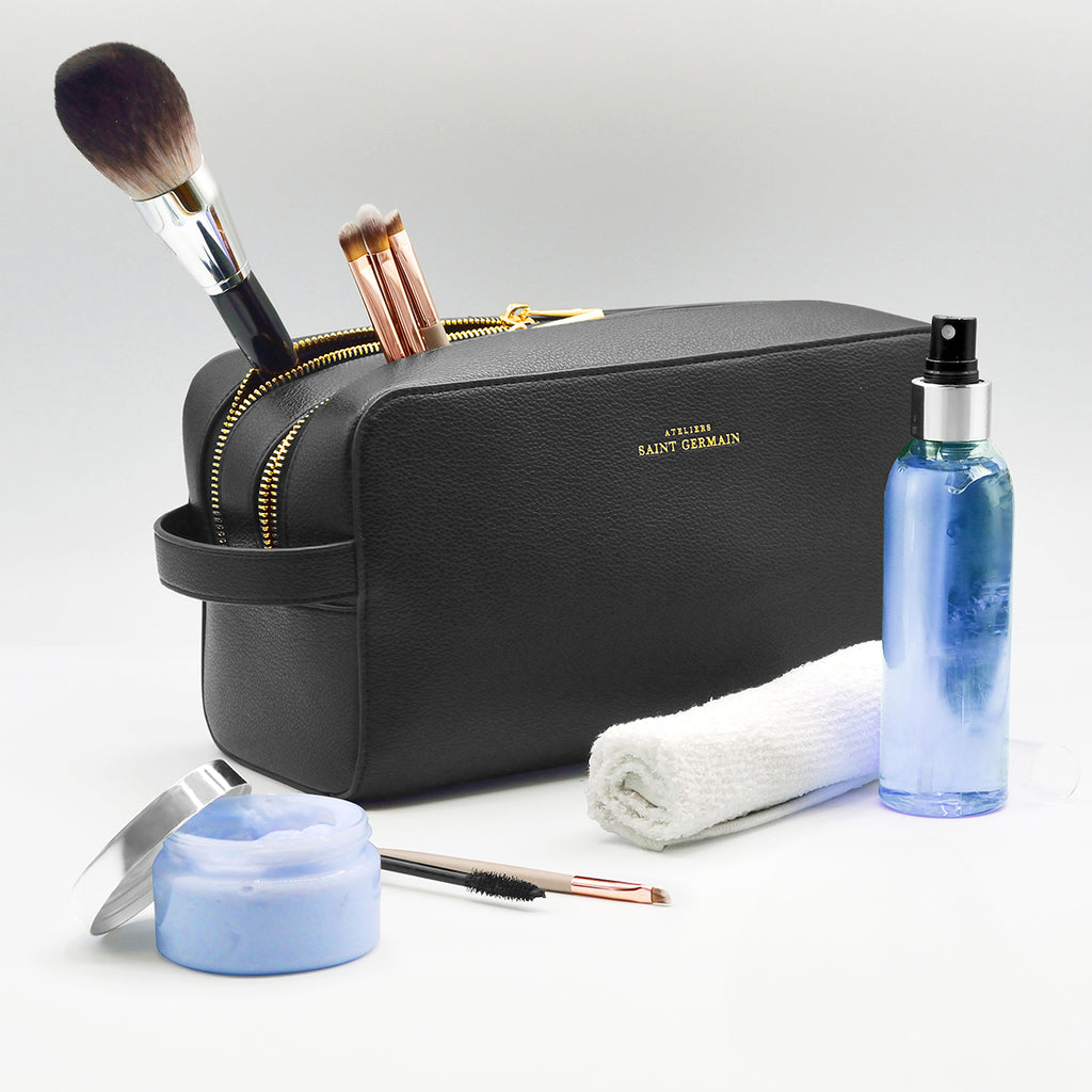 Grande Trousse De Voyage Double Compartiment - Chatel - Noir