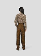 Chemise Dori En Imprimé Léopard Soyeux