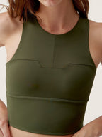 Top Chiara Dark Olive - Femme