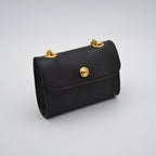 Mini Sac Chloé Noir Cuir Grainé Chaîne Dorée