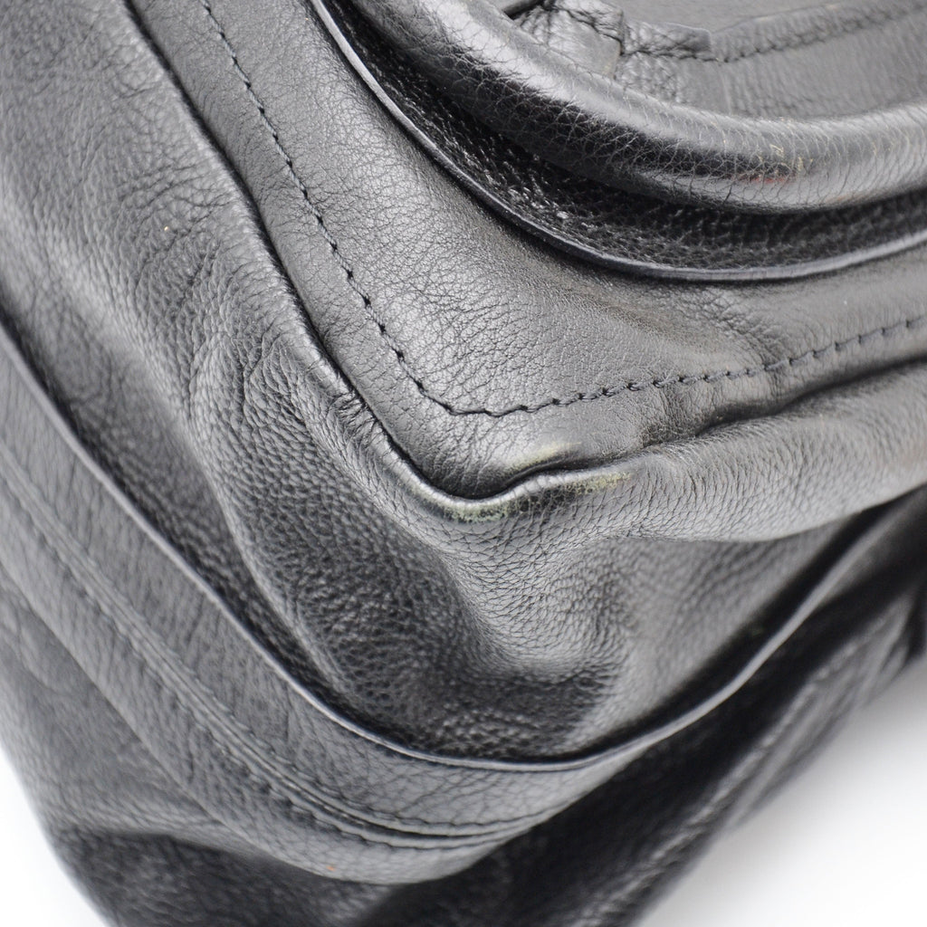 Chloé Paraty Medium Cuir Grainé Noir