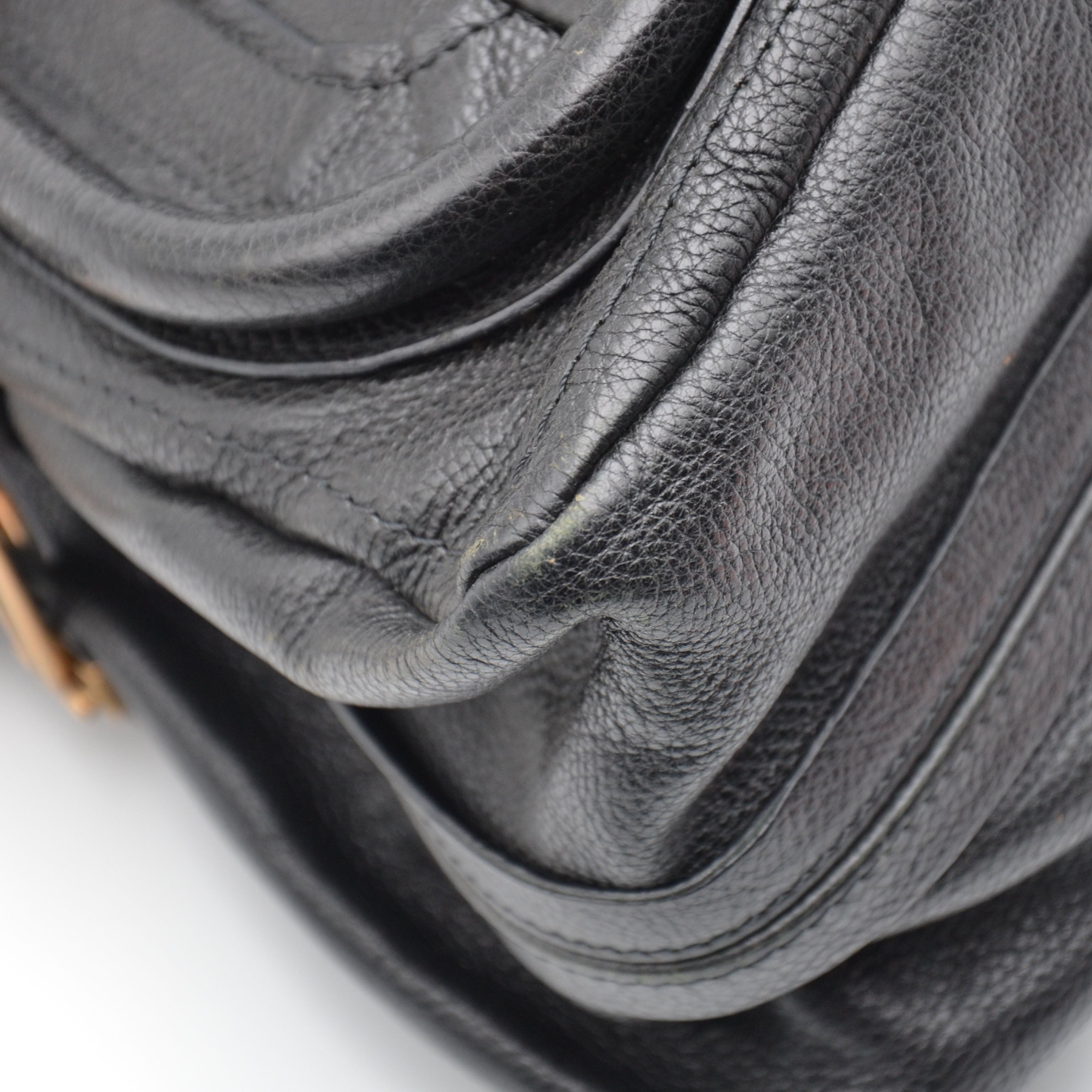 Chloé Paraty Medium Cuir Grainé Noir