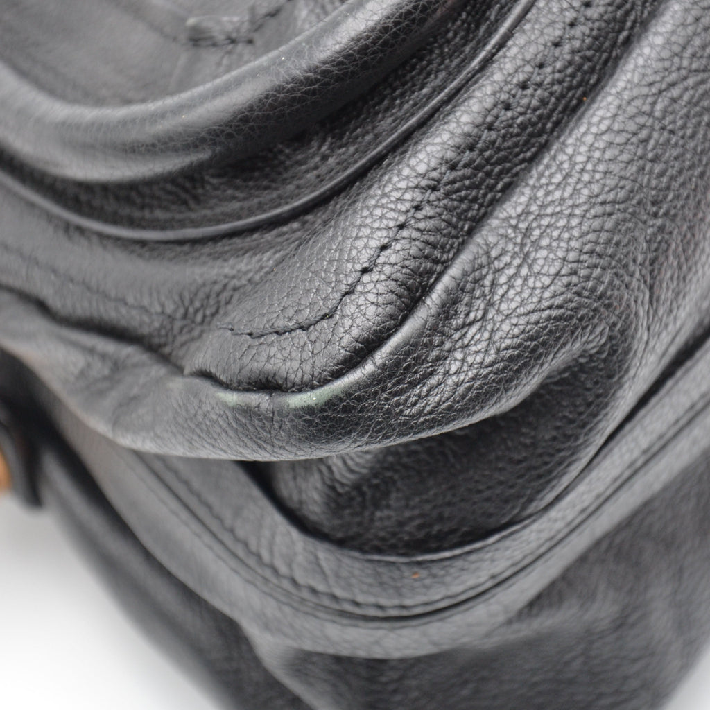 Chloé Paraty Medium Cuir Grainé Noir