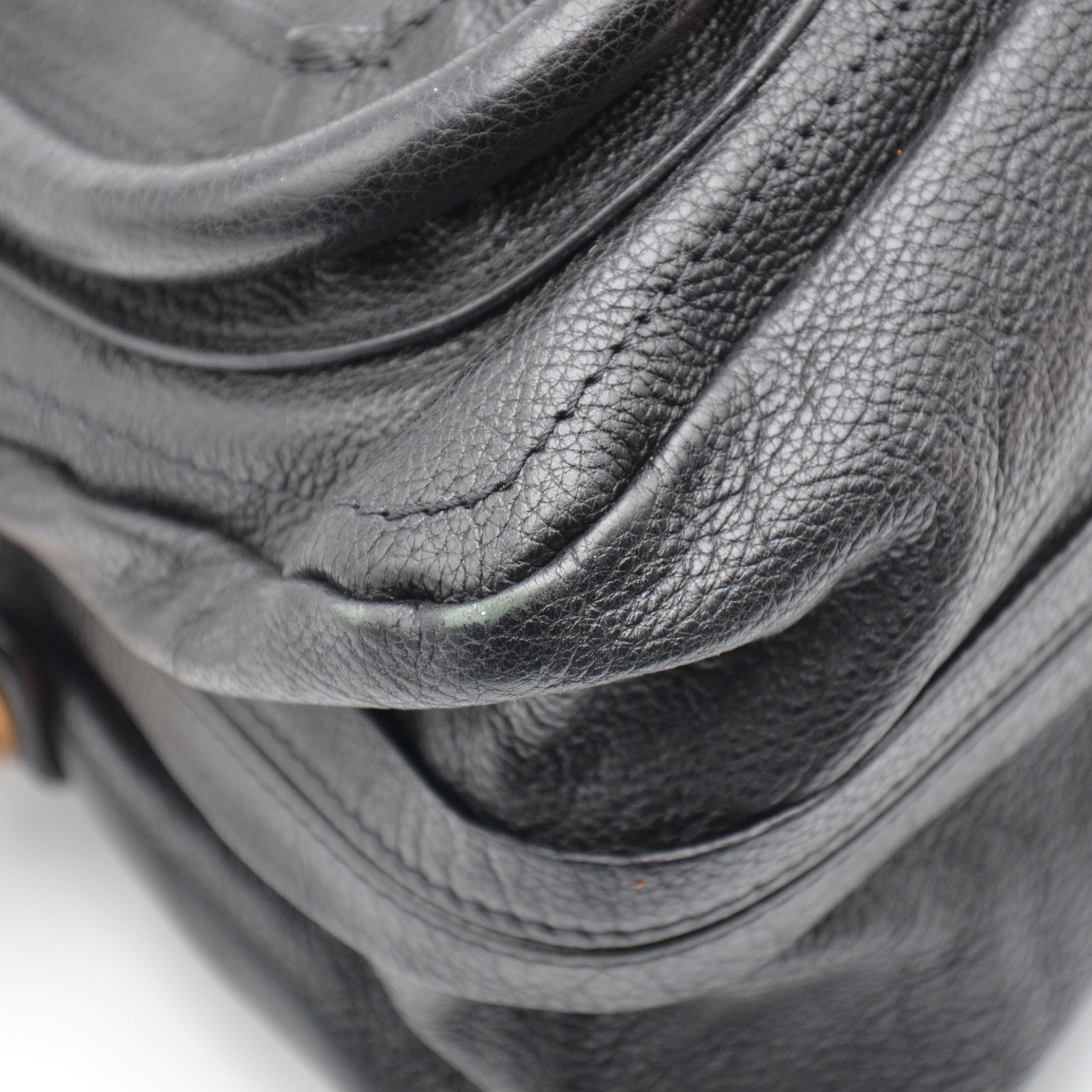 Chloé Paraty Medium Cuir Grainé Noir