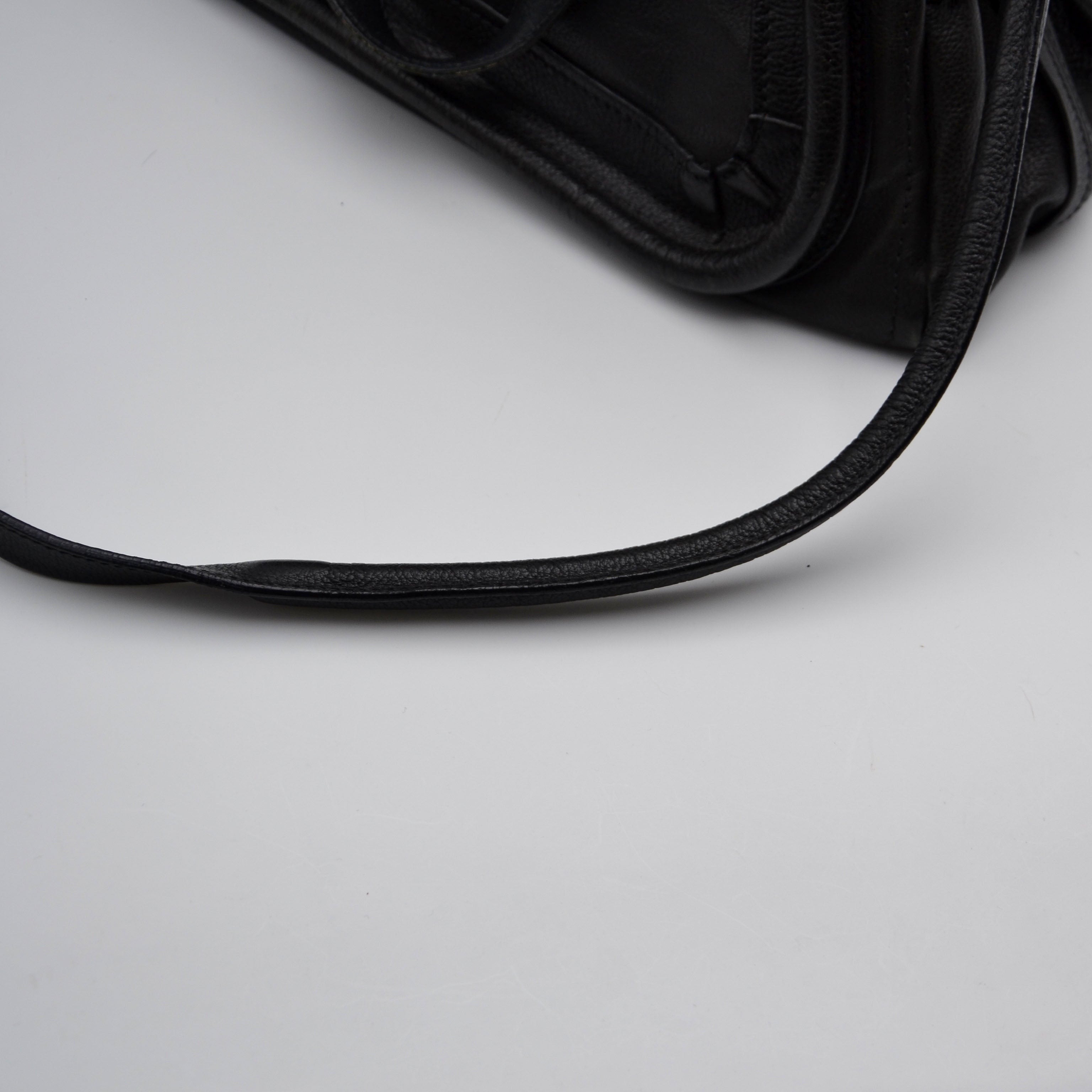 Chloé Paraty Medium Cuir Grainé Noir