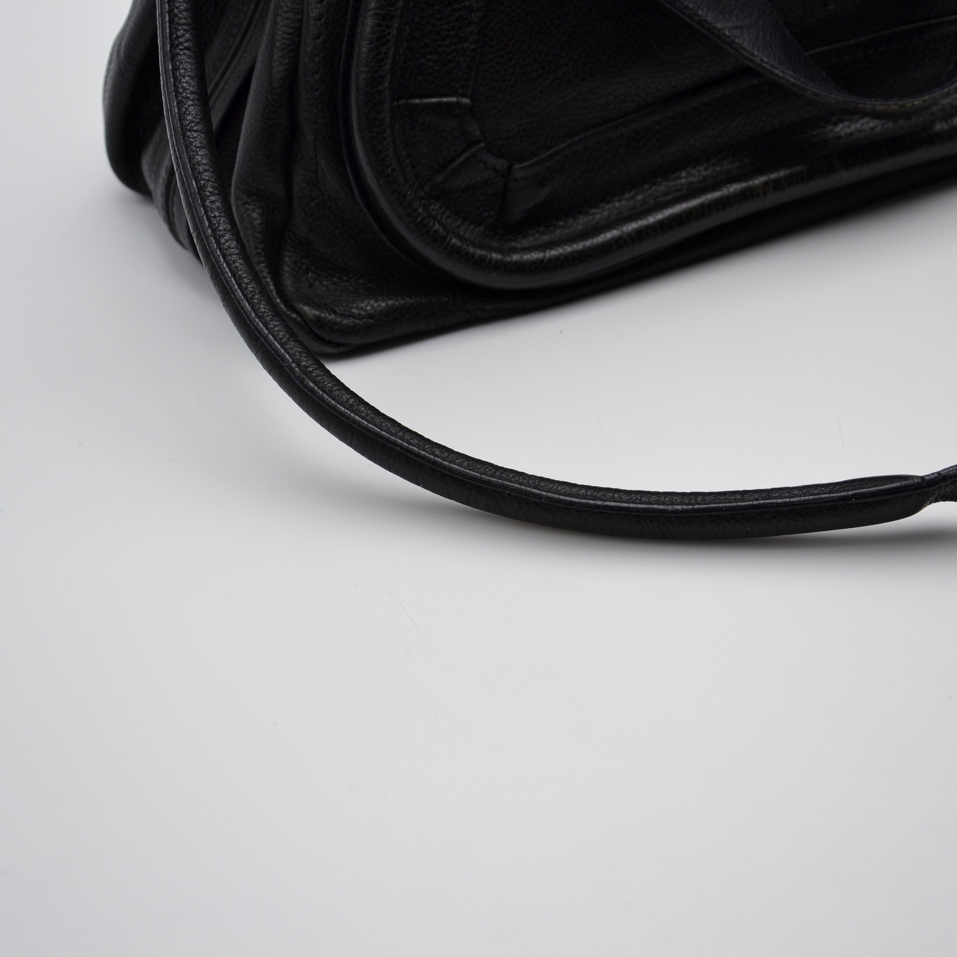 Chloé Paraty Medium Cuir Grainé Noir