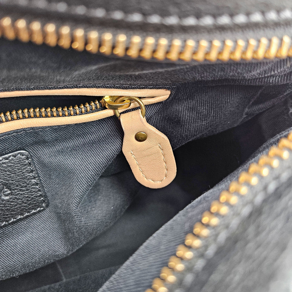 Chloé Paraty Medium Cuir Grainé Noir