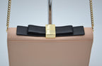 Sac See By Chloé Wallet On Chain Cuir Grainé Rose Pastel