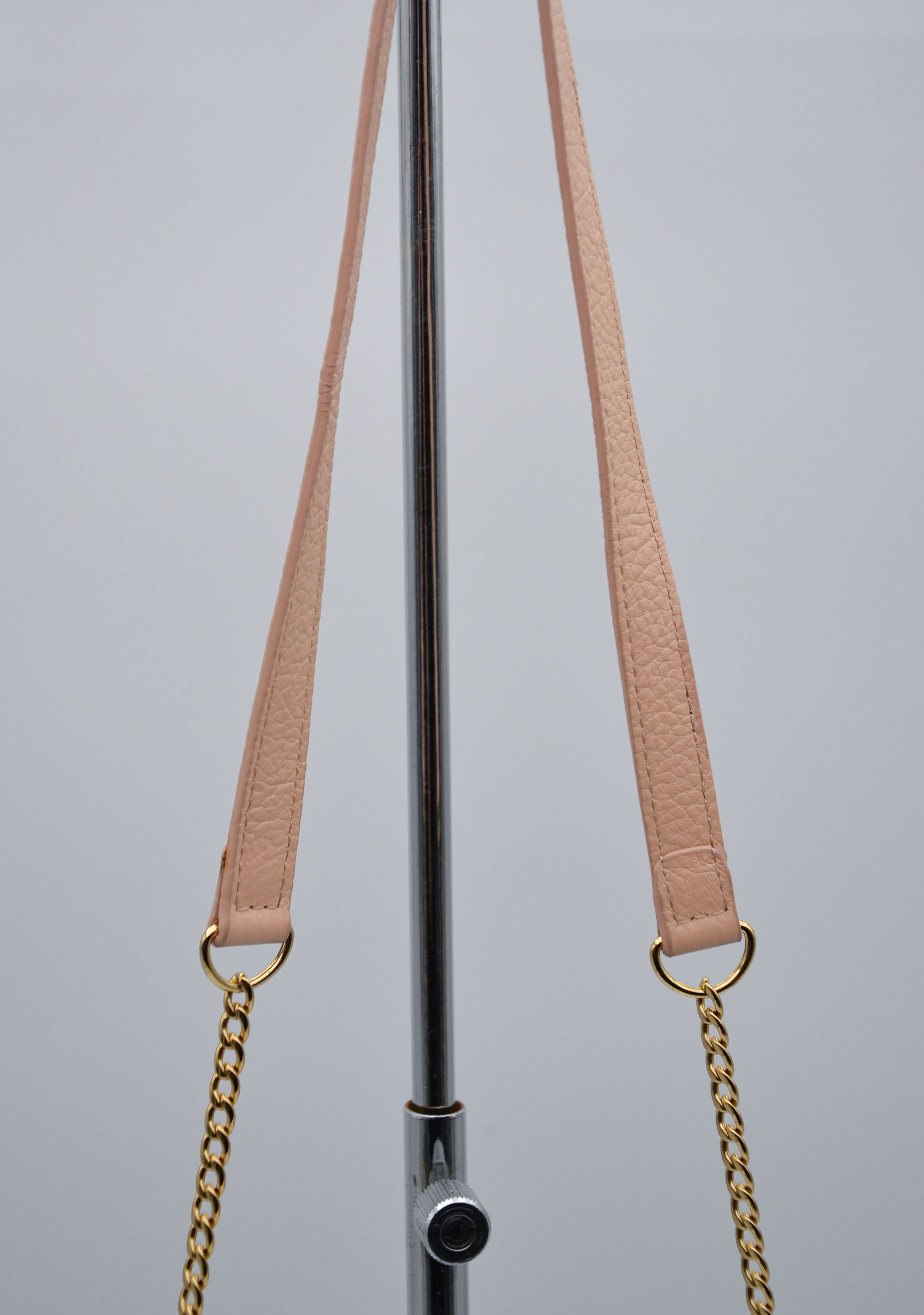Sac See By Chloé Wallet On Chain Cuir Grainé Rose Pastel