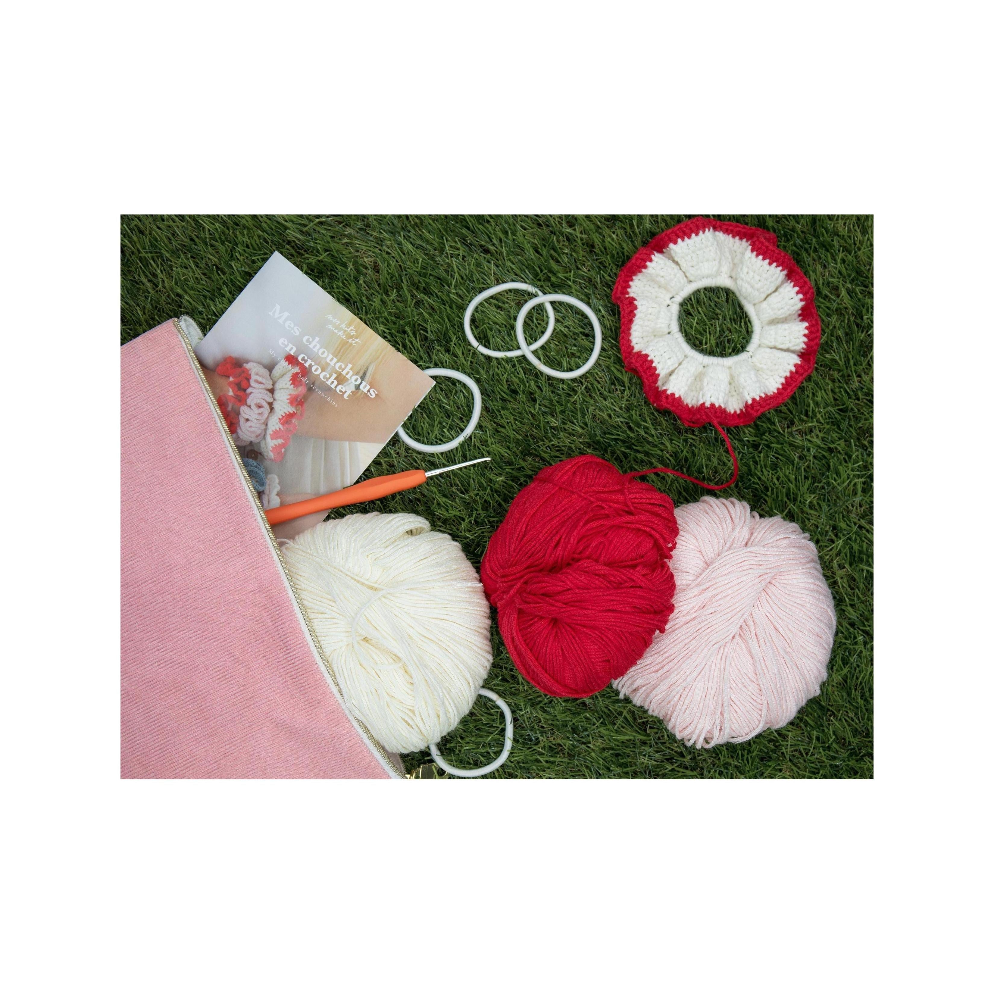 Kit Diy Mercerie - Mes Chouchous En Crochet - Sorbet