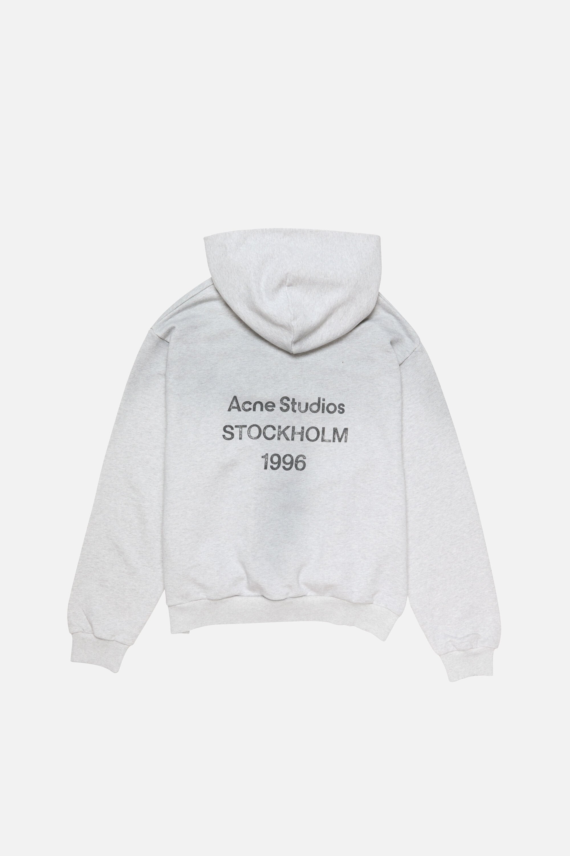 Acne Studios - Hoodie Fleece Logo – Gris Chiné
