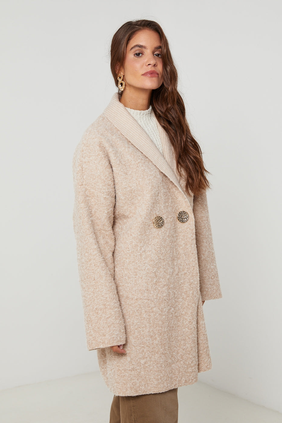 Manteau Ci619 - Beige