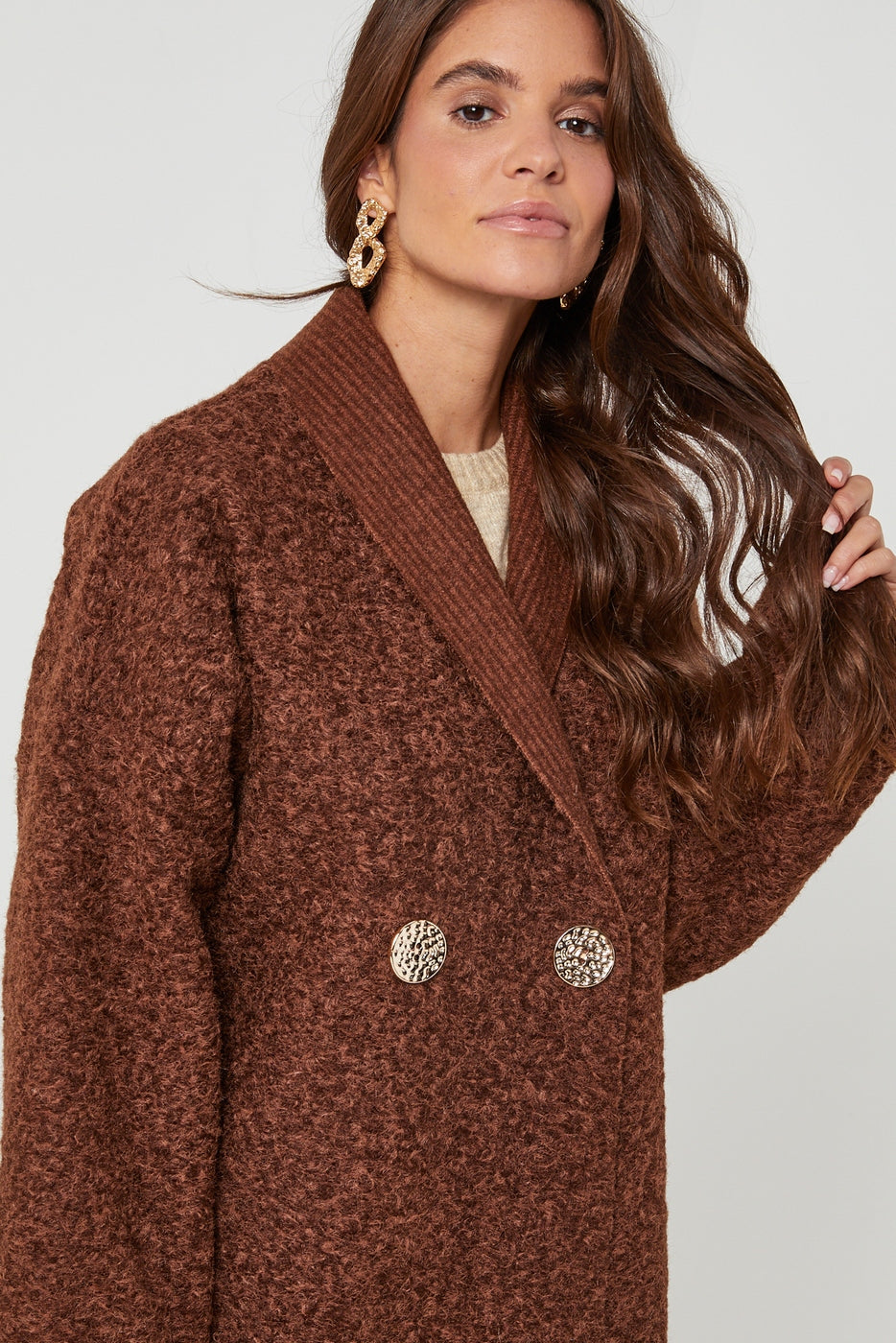 Manteau Ci619 - Choco