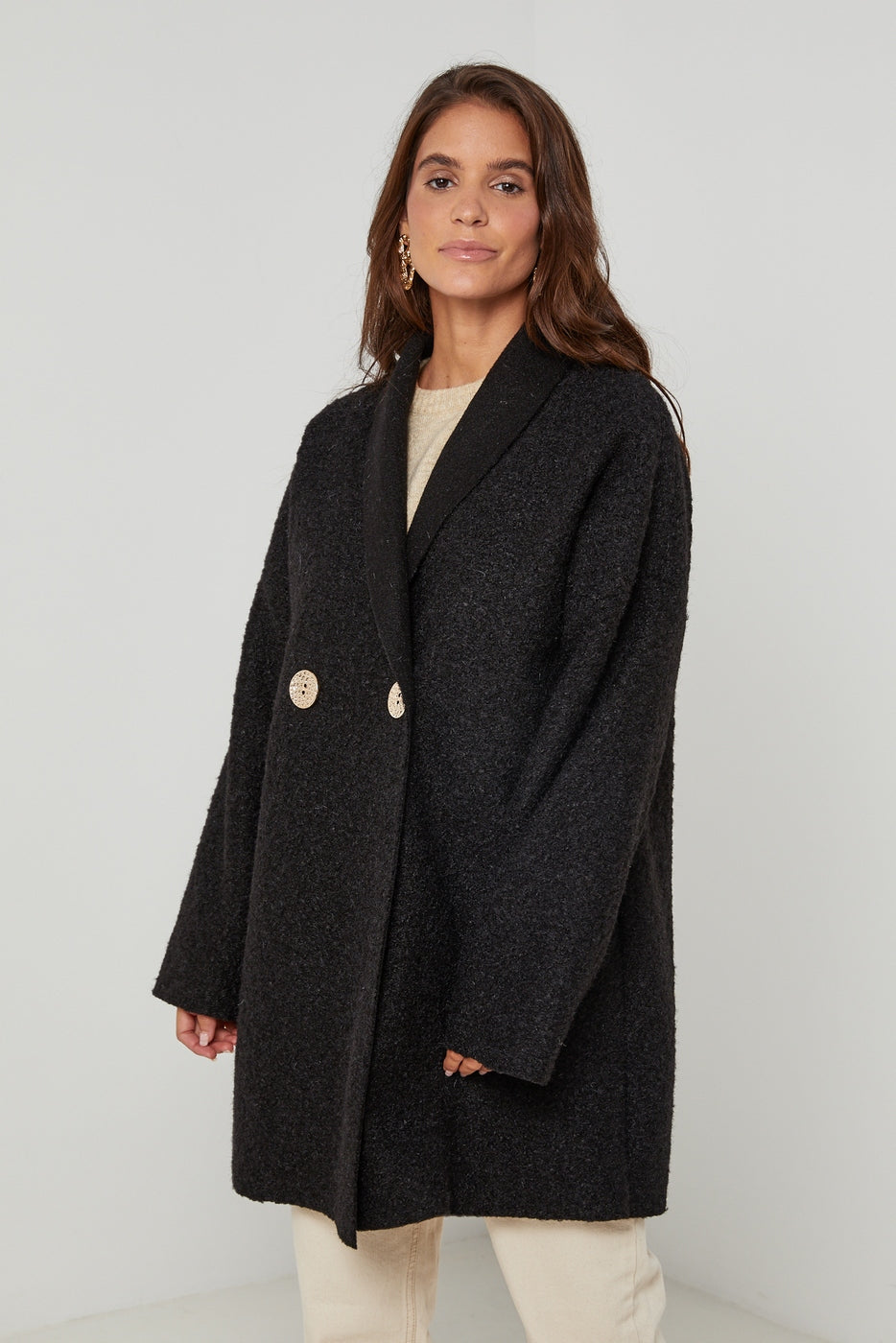 Manteau Ci619 - Noir