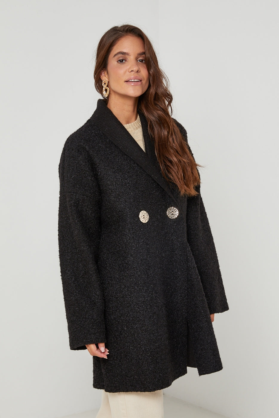 Manteau Ci619 - Noir