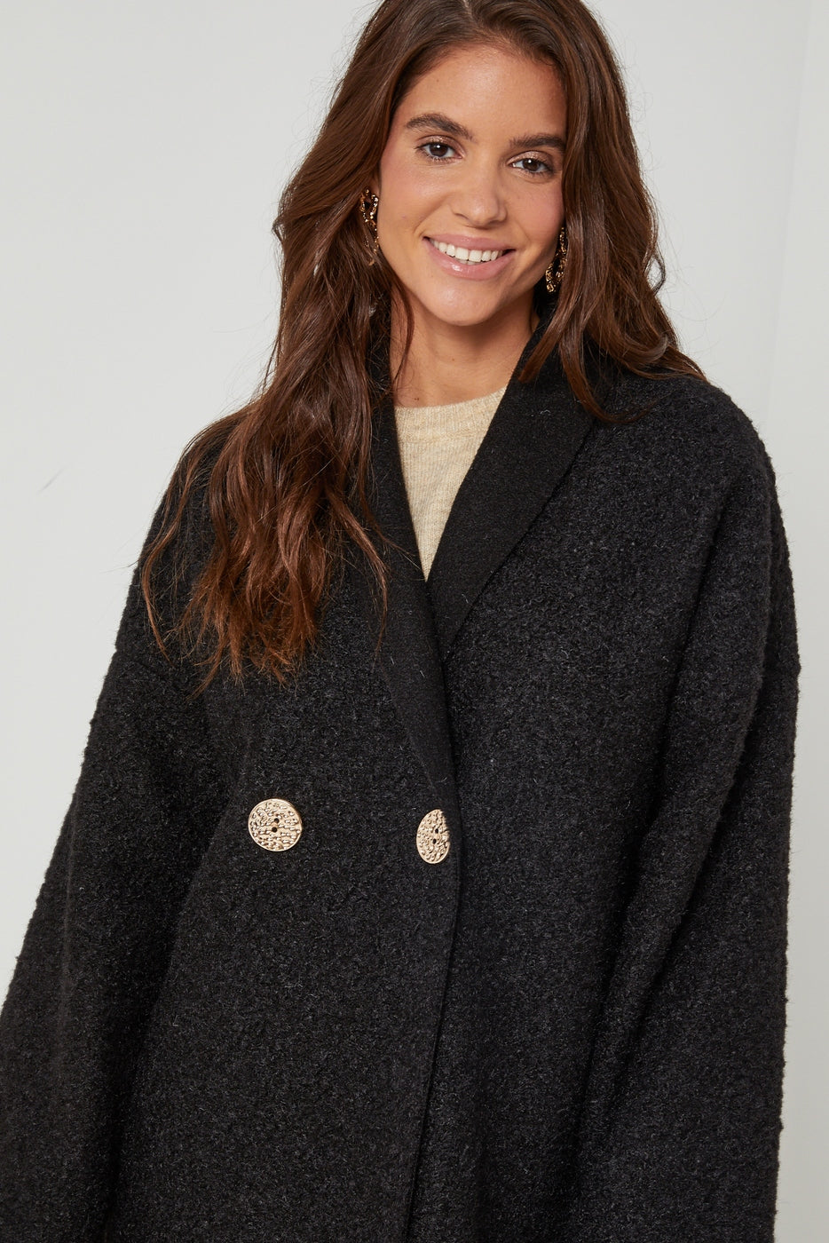 Manteau Ci619 - Noir