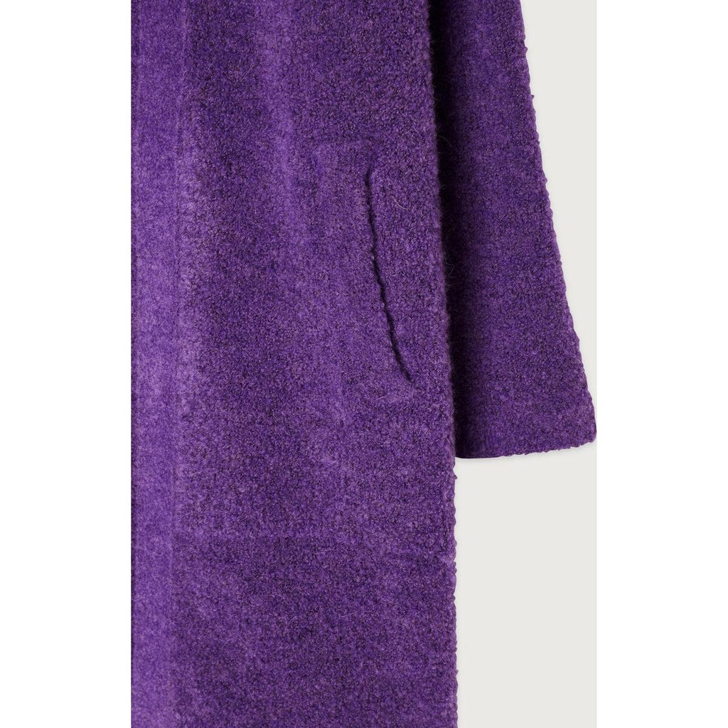 Gilet Mi-Long Manches Longues - Violet - Femme