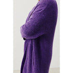 Gilet Mi-Long Manches Longues - Violet - Femme