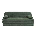 Cila - Banquette Convertible 3 Places - Tissu Vert