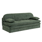 Cila - Banquette Convertible 3 Places - Tissu Vert