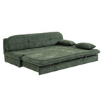 Cila - Banquette Convertible 3 Places - Tissu Vert