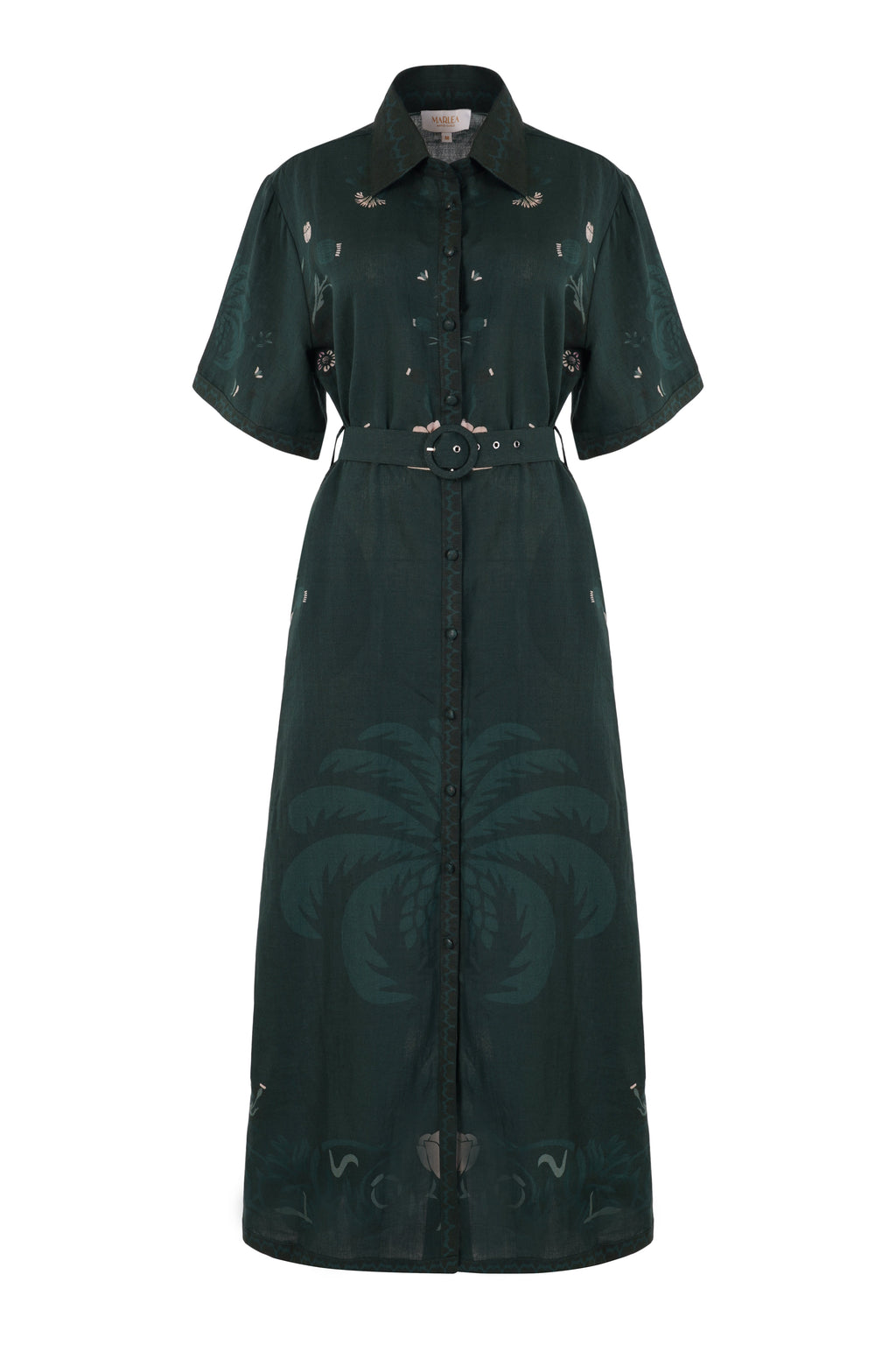 Robe Chiara - Khaki Palm Tree