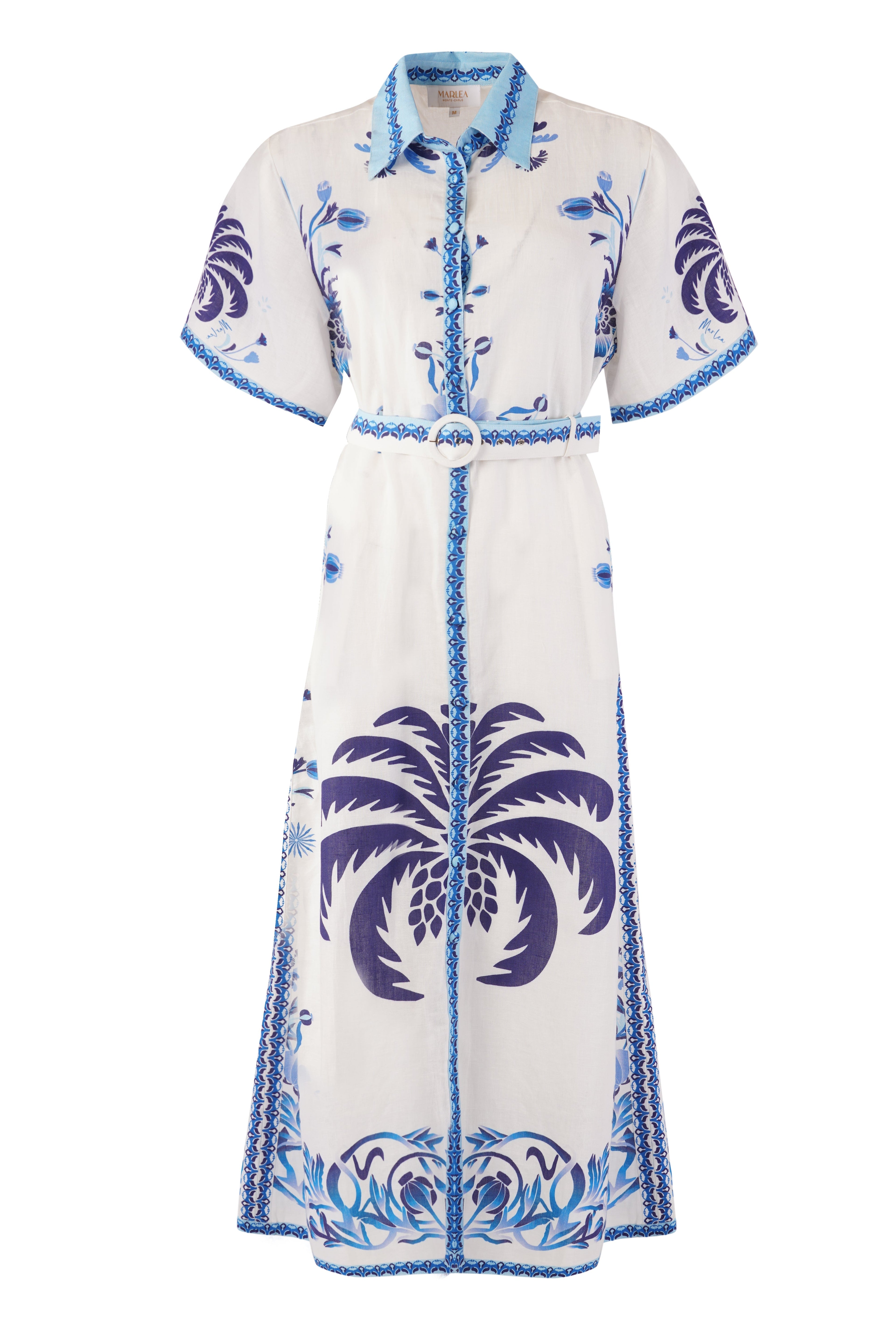 Robe Chiara - Blue Palm Tree