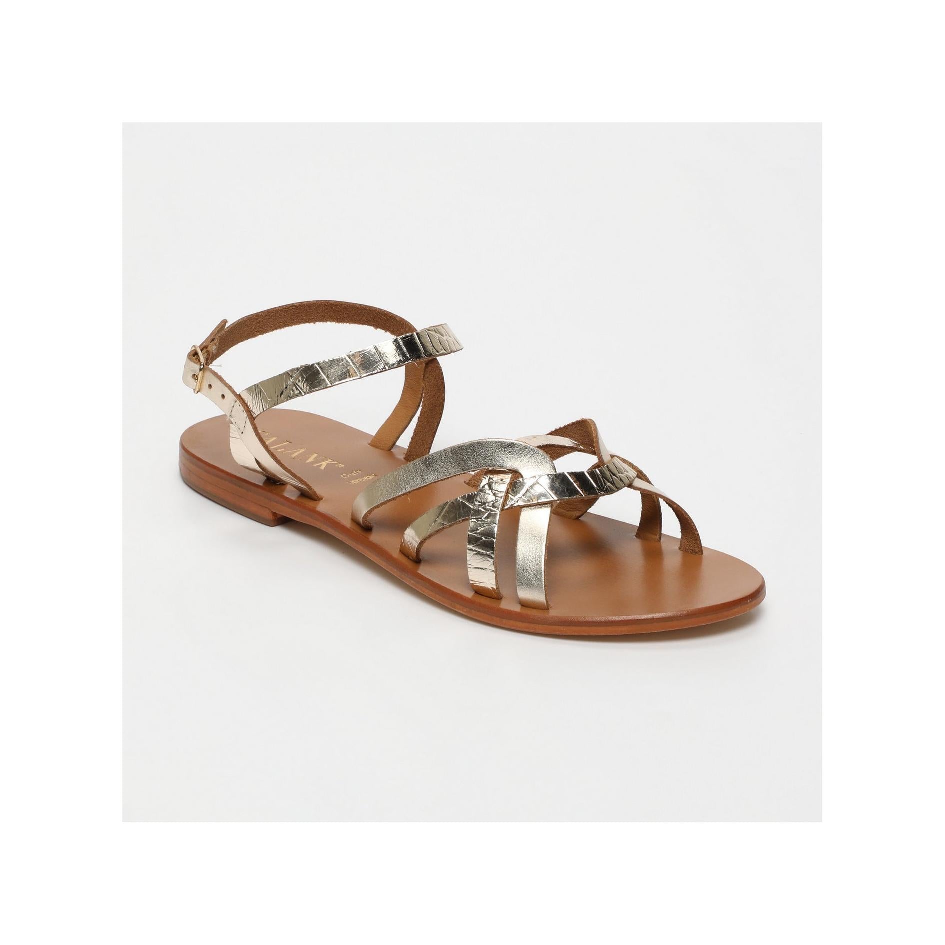 Sandales Essentielles Quinn - Gold / Lt Gold Croco