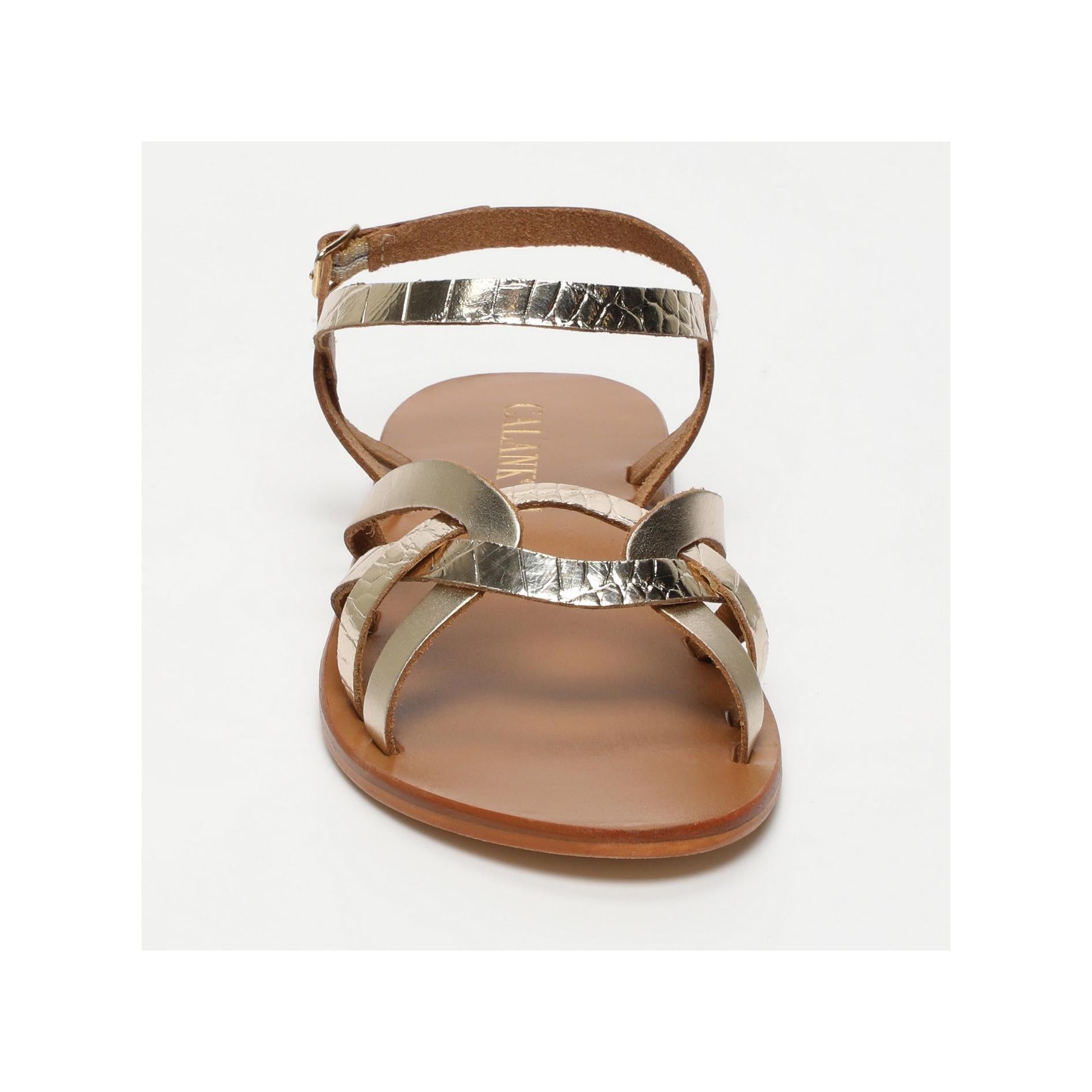 Sandales Essentielles Quinn - Gold / Lt Gold Croco