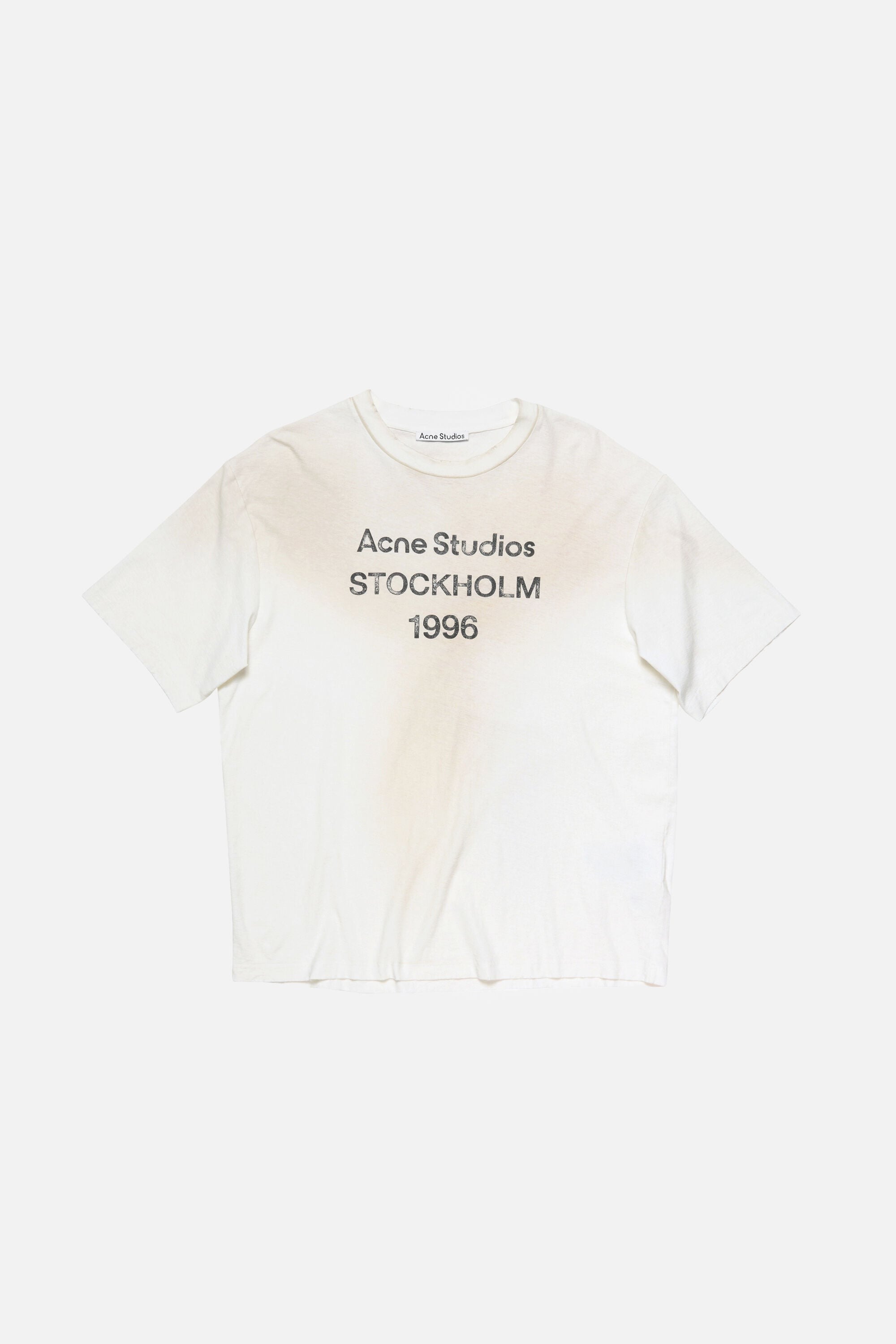 Acne Studios - T-Shirt Sprayed Logo – Blanc