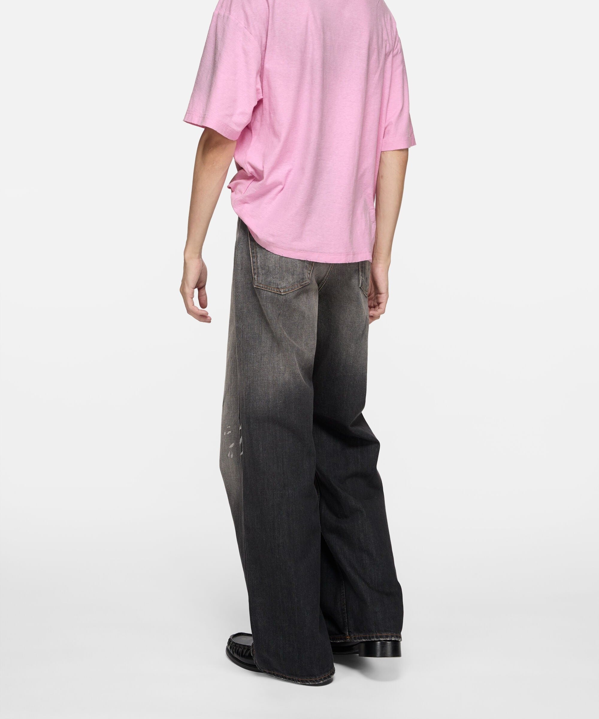 Acne Studios - T-Shirt Sprayed Logo – Rose Bonbon