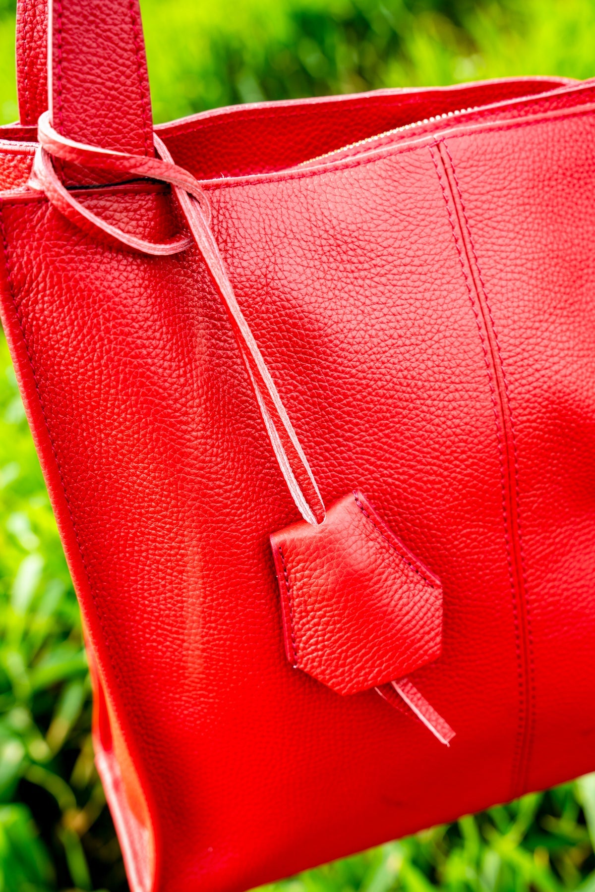 Sac A Main Agathe - Rouge Cerise