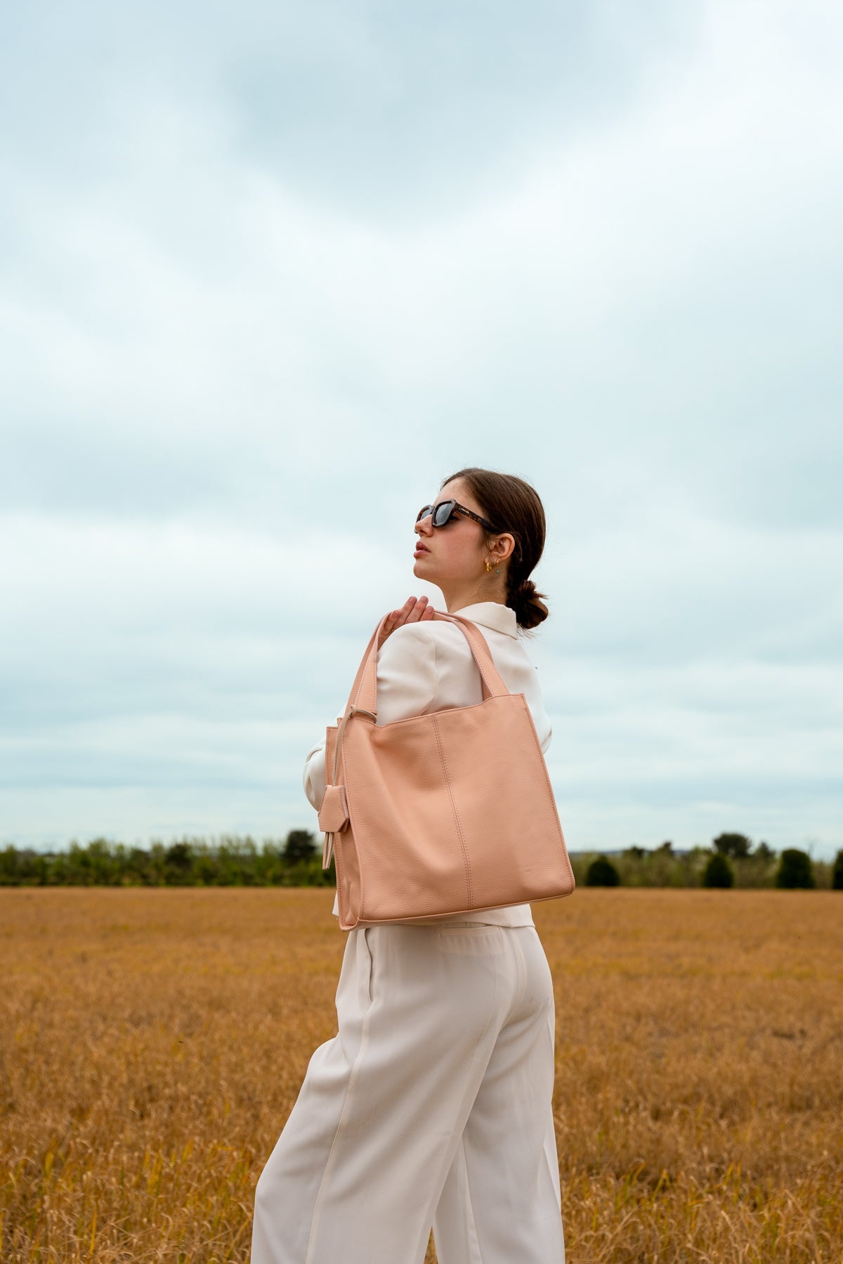 Sac A Main Agathe - Rose Clair
